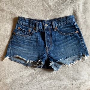 Levi’s cut-off denim shorts